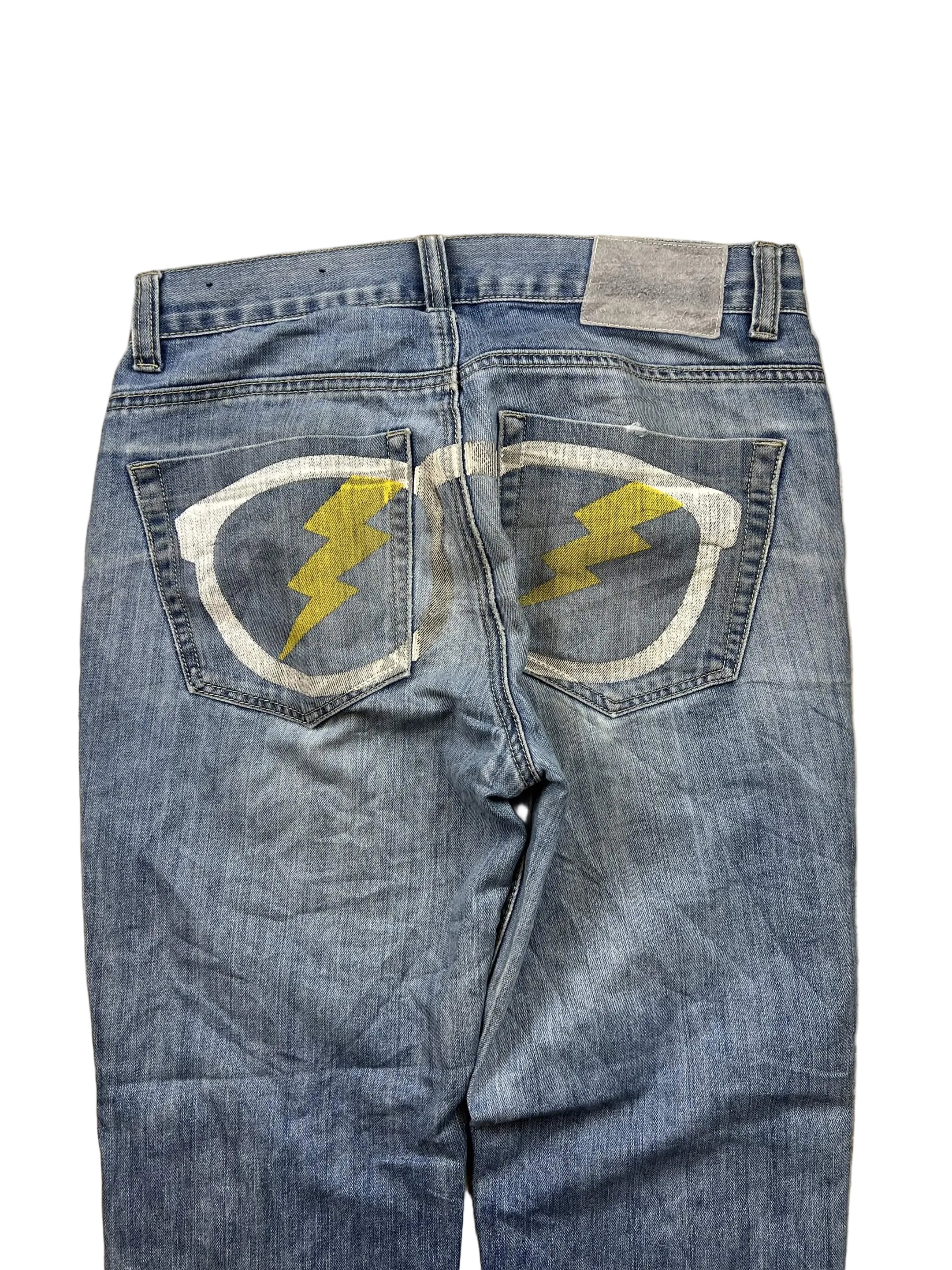 Japan Style Big Print Jeans