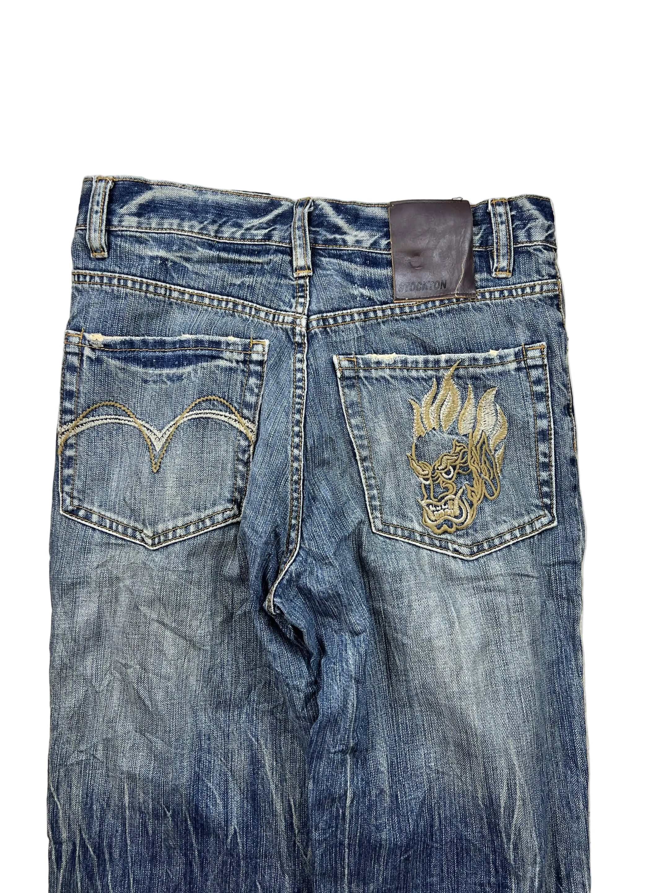 Japan Style Big Print Jeans