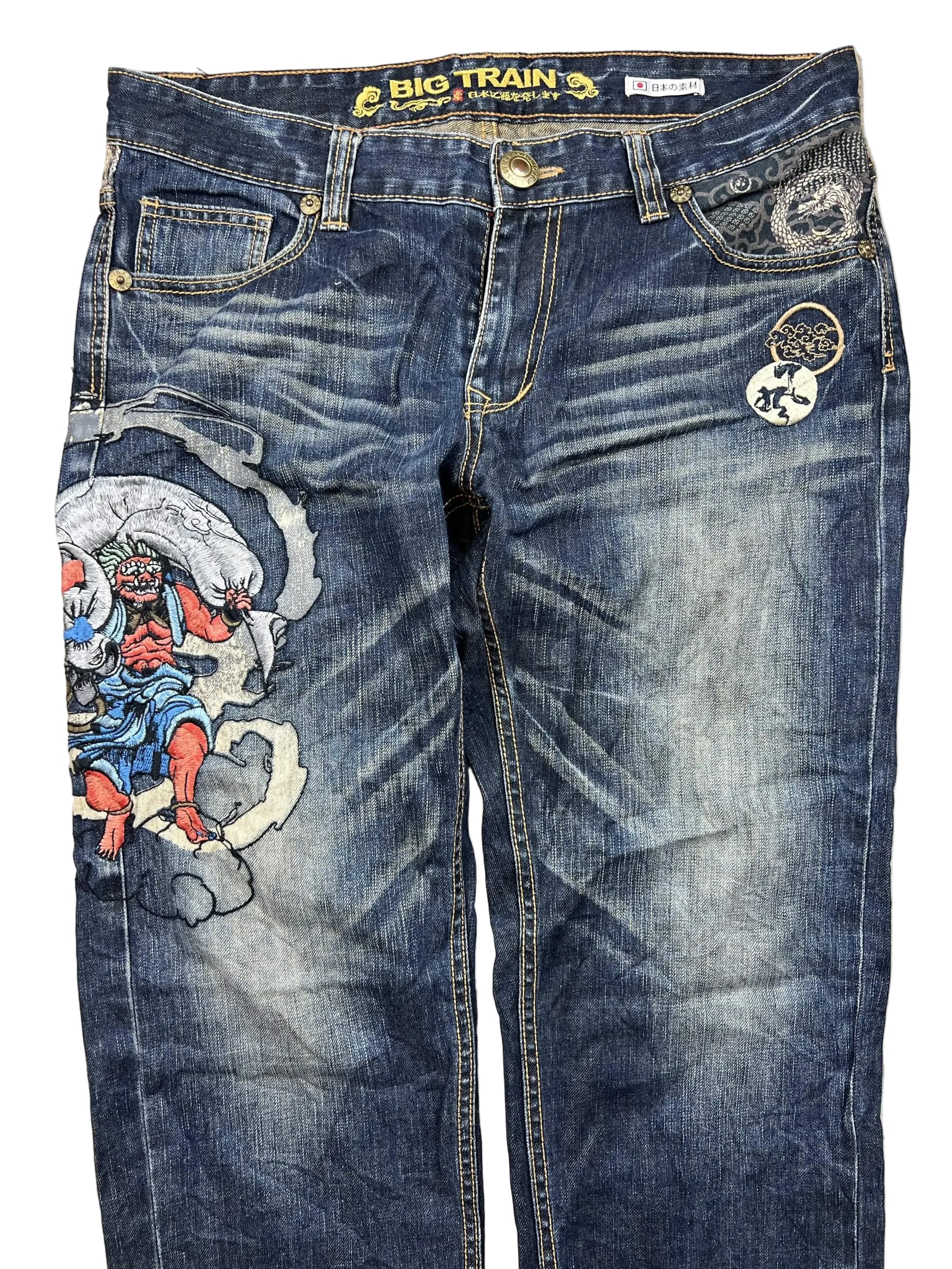 Japan Style Big Print Jeans