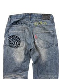 Japan Style Big Print Jeans