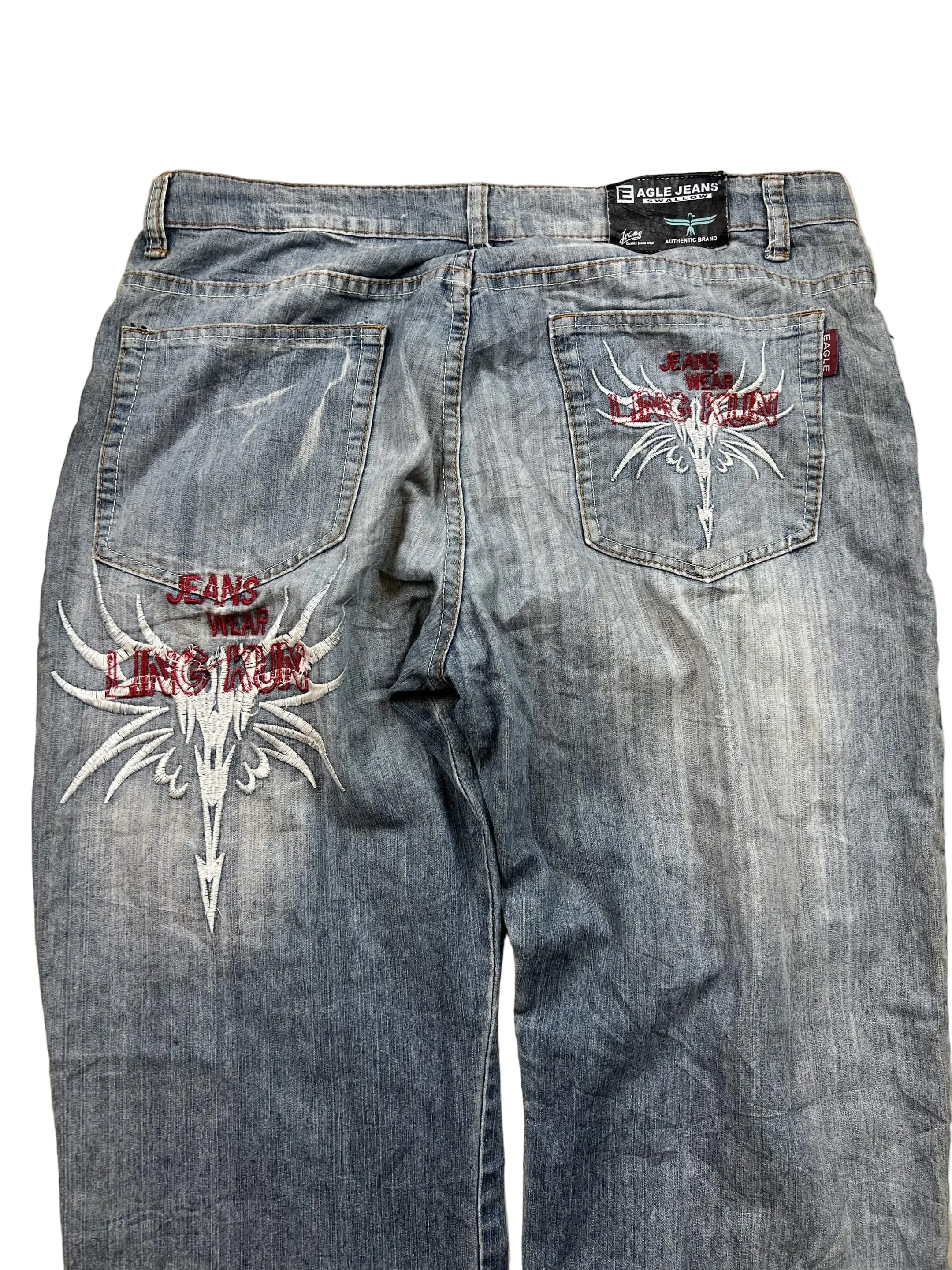 Japan Style Big Print Jeans