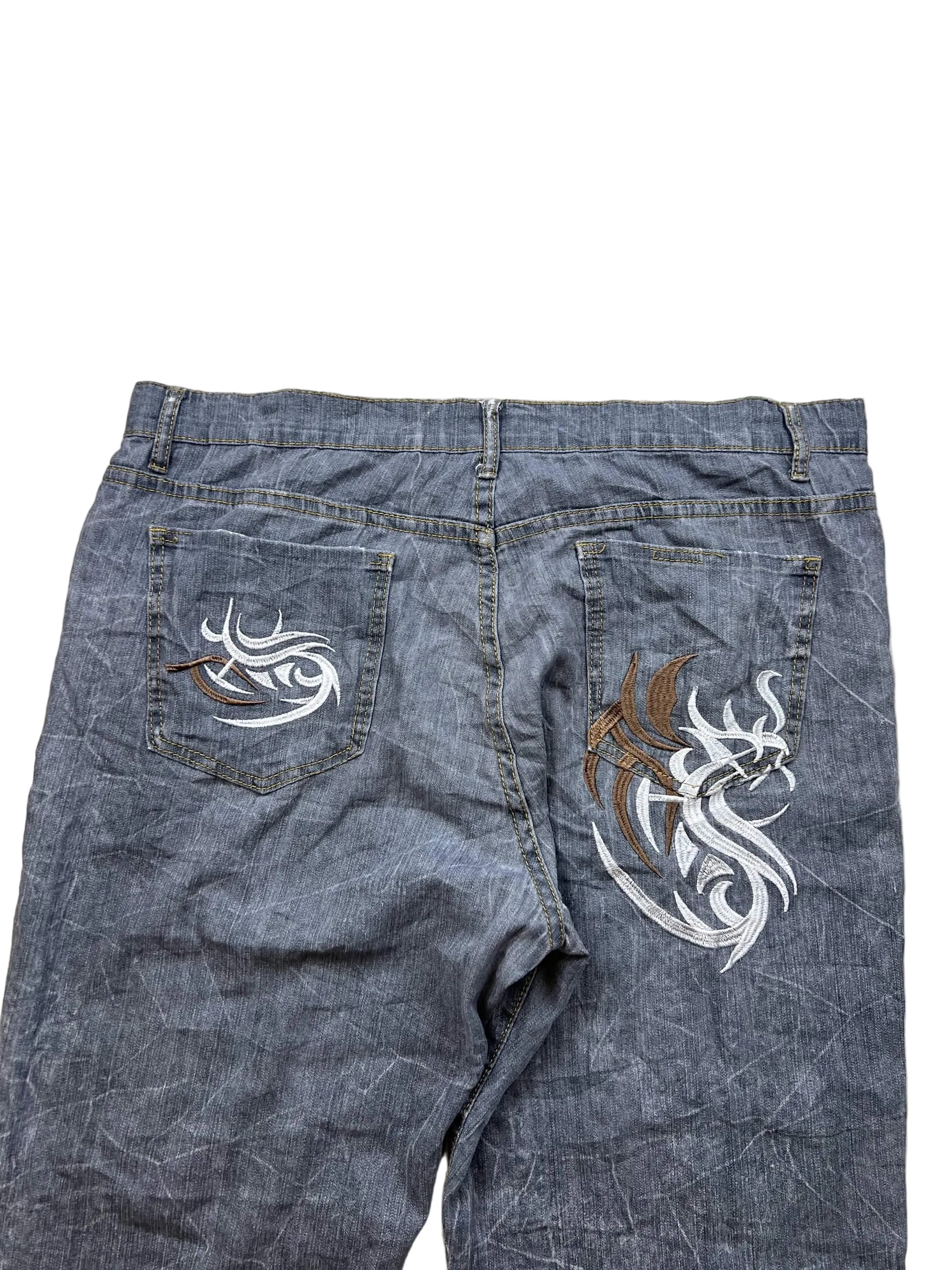 Japan Style Big Print Jeans